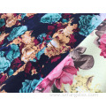 Polyester British Linen Floral Digital Printed Dress Fabric